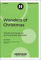 Wonders of Christmas Unison/Two-Part choral sheet music cover